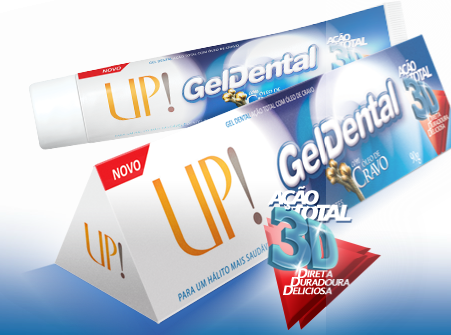 Novo Gel Dental UP! - Ação Total com Óleo de Cravo